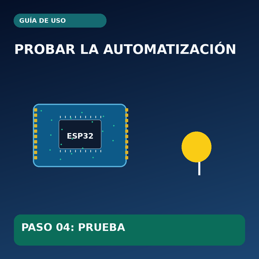 Ilustración conceptual: Prueba de automatización
